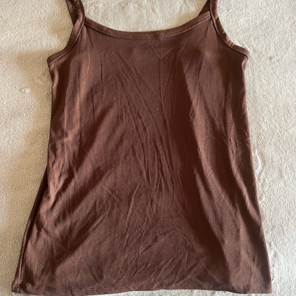 No Boundaries Chocolate Ribbed Camisole